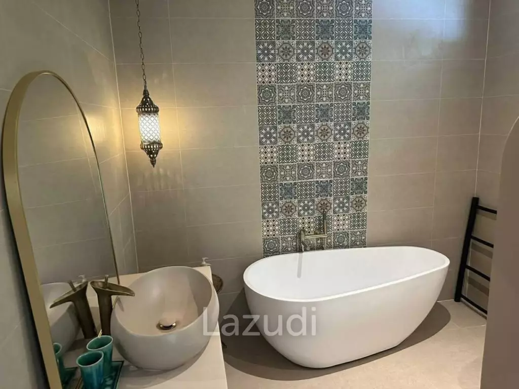 Furnished Charming Boho-Style Villa with Spacious Garden and Expansion Potential Pool