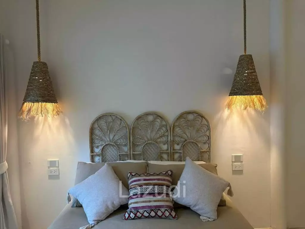 Furnished Charming Boho-Style Villa with Spacious Garden and Expansion Potential Pool