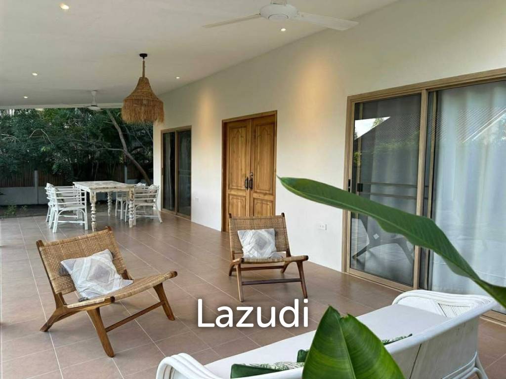 Furnished Charming Boho-Style Villa with Spacious Garden and Expansion Potential Pool