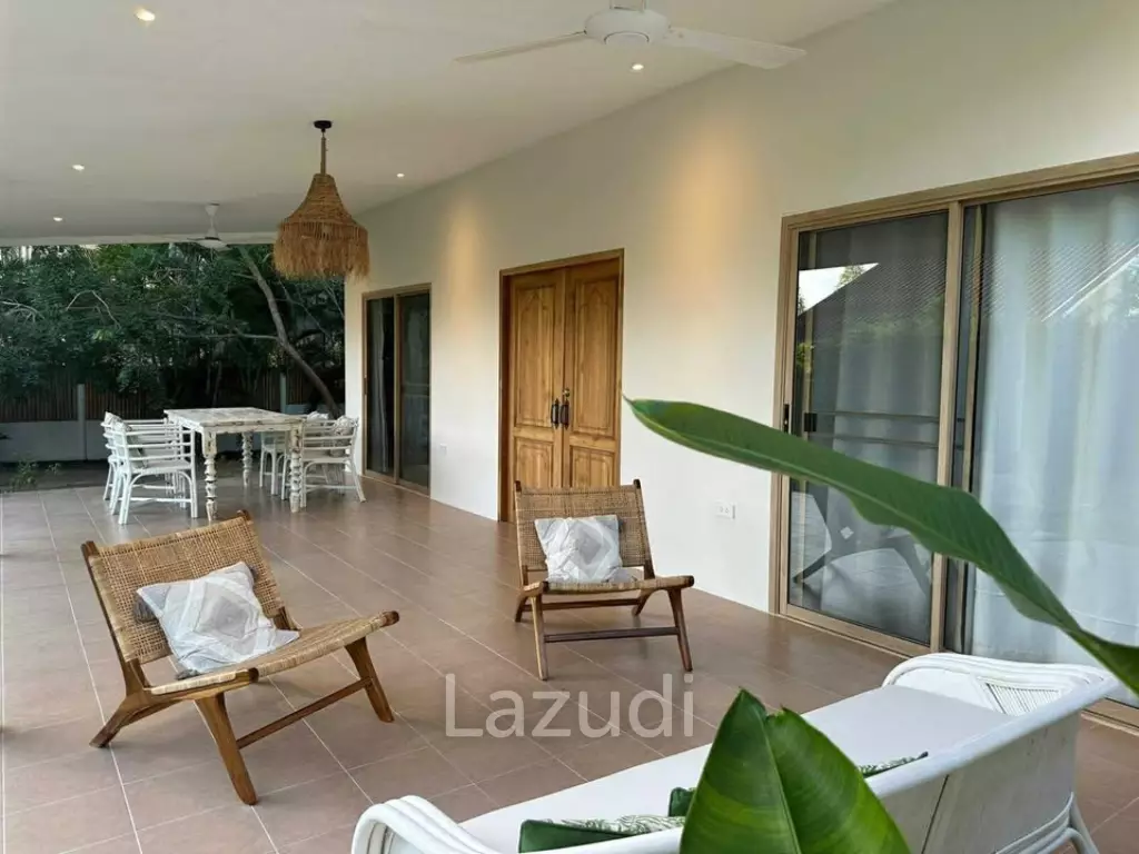 Furnished Charming Boho-Style Villa with Spacious Garden and Expansion Potential Pool