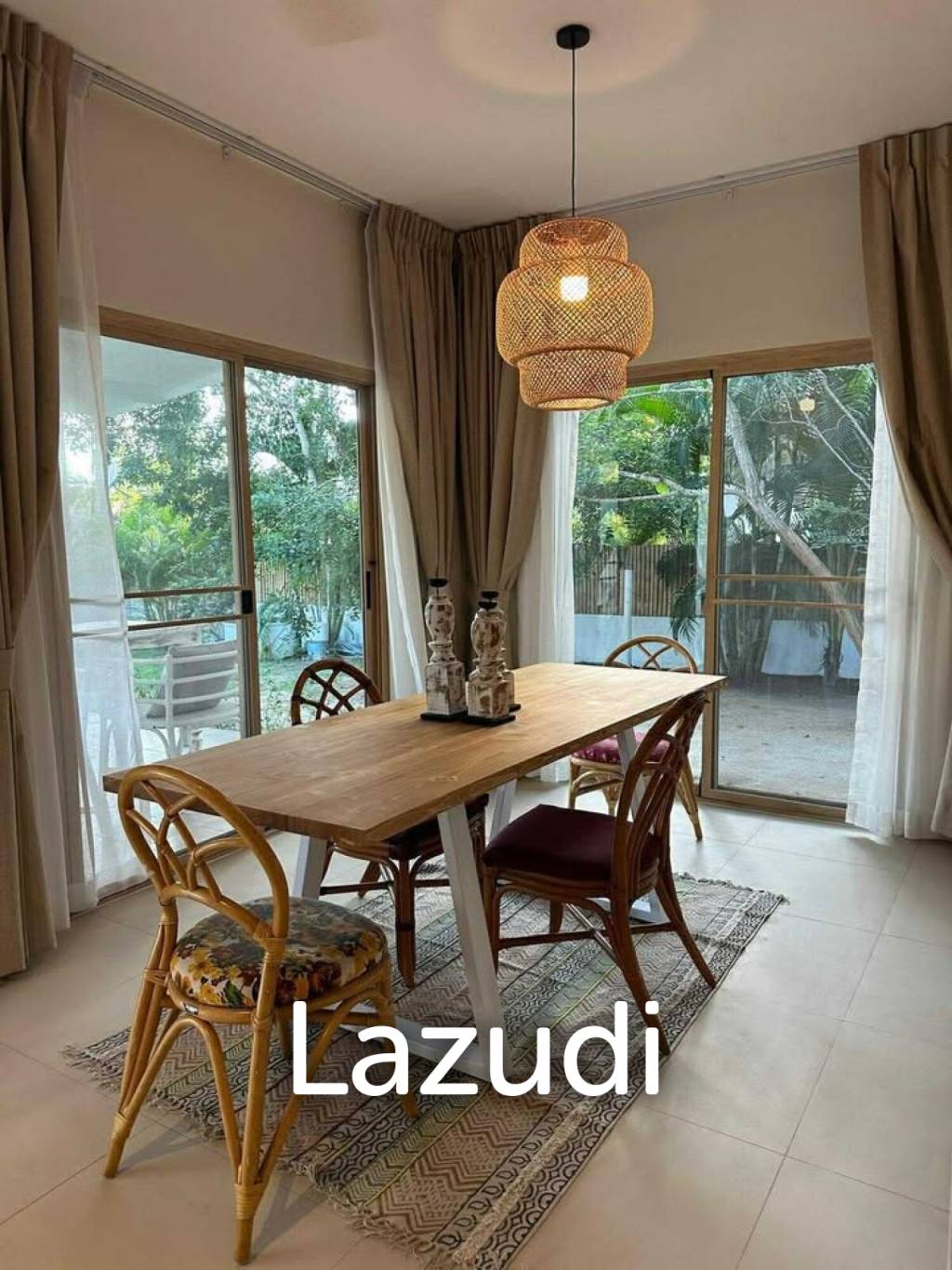 Furnished Charming Boho-Style Villa with Spacious Garden and Expansion Potential Pool