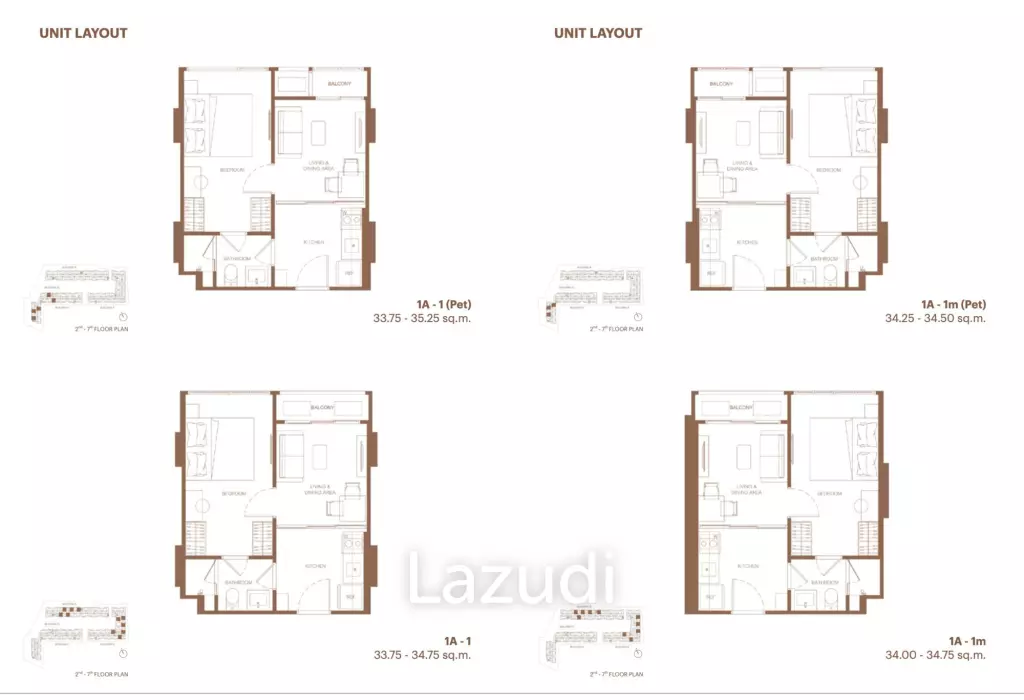 1 Bedroom 1 Bathroom 34.75 Sqm. Valles Haus