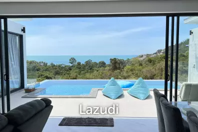 3-Bed Sea View Villa in Chaweng Noi, Ko Samui – Investment Opportunity with Expansion Potential