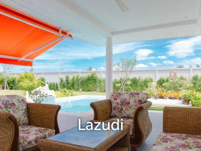 New 3 bed pool villa on a large corner plot