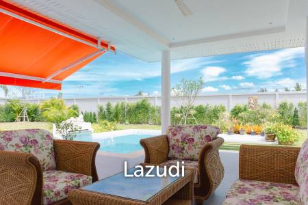 New 3 bed pool villa on a large corner plot