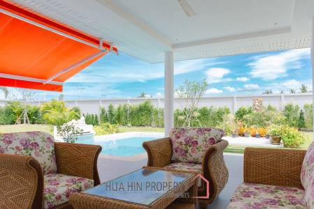 New 3 bed pool villa on a large corner plot