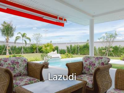 New 3 bed pool villa on a large corner plot