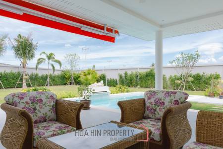 New 3 bed pool villa on a large corner plot