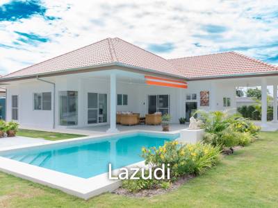 New 3 bed pool villa on a large corner plot