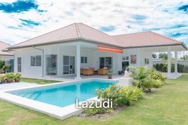 New 3 bed pool villa on a large corner plot