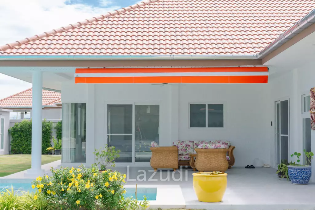 New 3 bed pool villa on a large corner plot