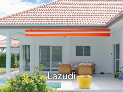 New 3 bed pool villa on a large corner plot
