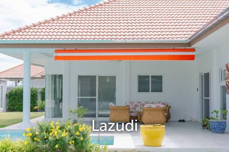 New 3 bed pool villa on a large corner plot