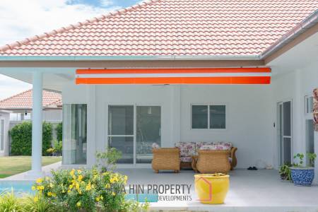 New 3 bed pool villa on a large corner plot