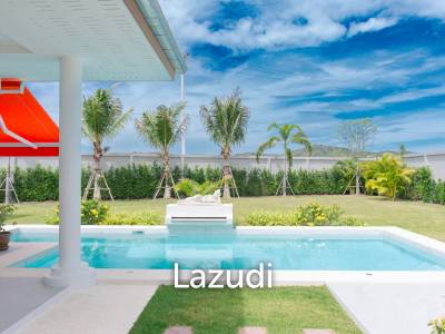 New 3 bed pool villa on a large corner plot