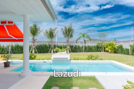 New 3 bed pool villa on a large corner plot