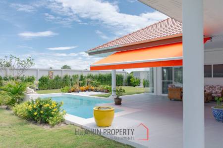 New 3 bed pool villa on a large corner plot