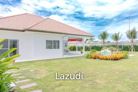 New 3 bed pool villa on a large corner plot