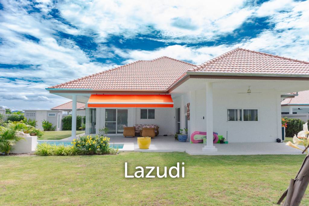 New 3 bed pool villa on a large corner plot