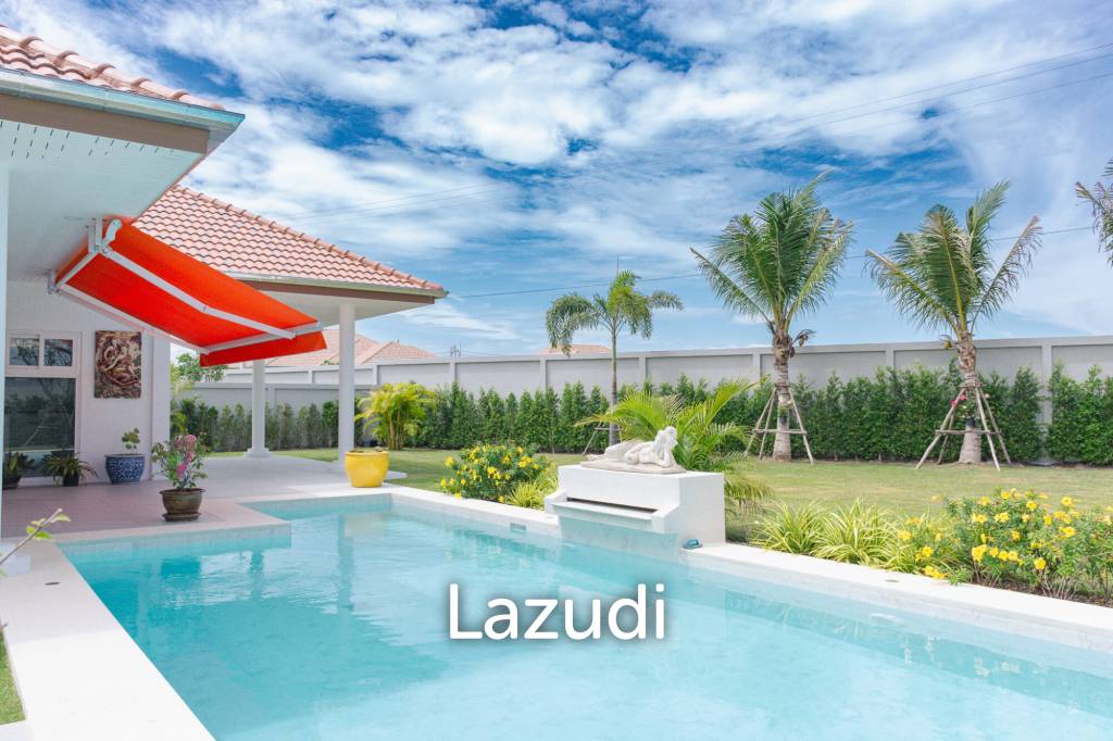 New 3 bed pool villa on a large corner plot