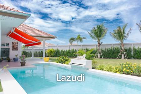 New 3 bed pool villa on a large corner plot