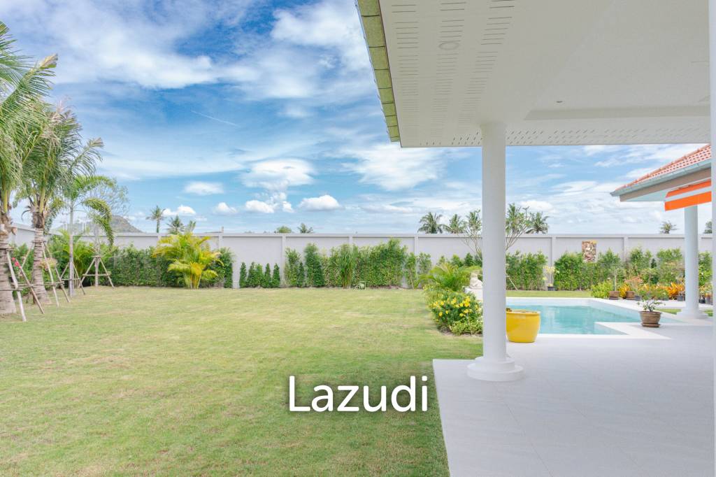 New 3 bed pool villa on a large corner plot