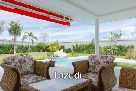 New 3 bed pool villa on a large corner plot