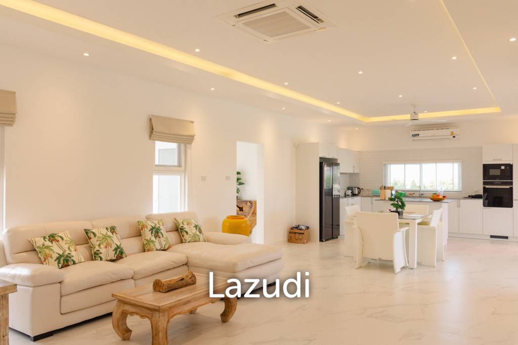 New 3 bed pool villa on a large corner plot
