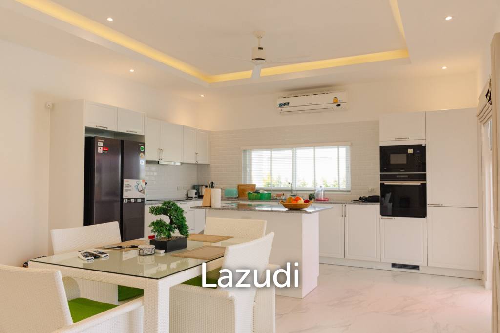 New 3 bed pool villa on a large corner plot