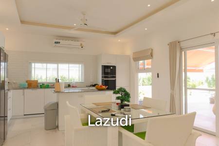 New 3 bed pool villa on a large corner plot