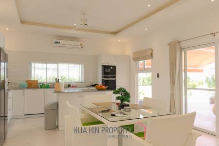 New 3 bed pool villa on a large corner plot