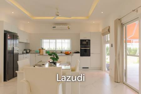 New 3 bed pool villa on a large corner plot