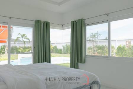 New 3 bed pool villa on a large corner plot