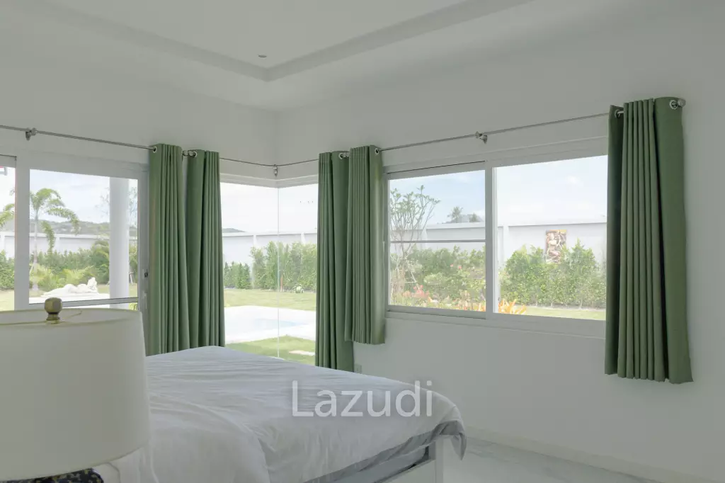 New 3 bed pool villa on a large corner plot