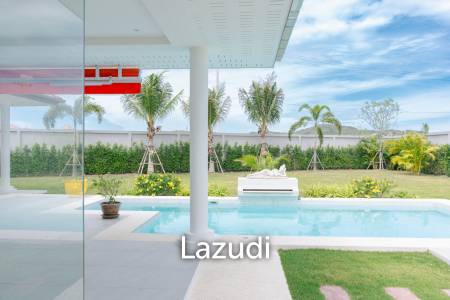 New 3 bed pool villa on a large corner plot