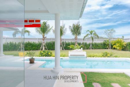 New 3 bed pool villa on a large corner plot