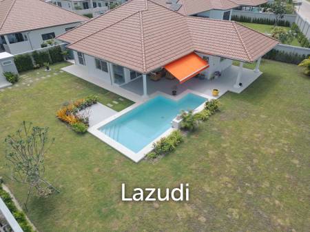 New 3 bed pool villa on a large corner plot