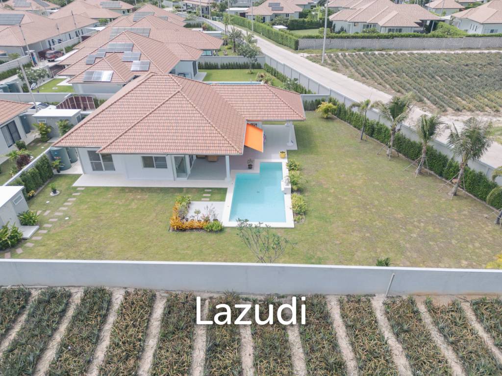 New 3 bed pool villa on a large corner plot