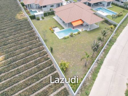 New 3 bed pool villa on a large corner plot