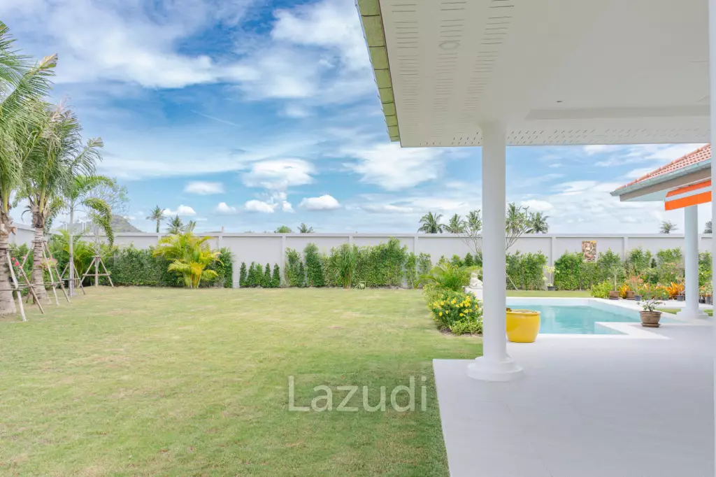 New 3 bed pool villa on a large corner plot