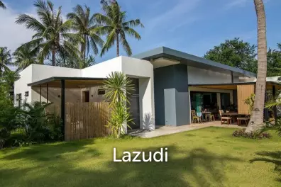 OMDOMUS: 3 Bed Solar Pool Villa plus additional 2 bed villa on 7.5 Rai Land Plot including large lake