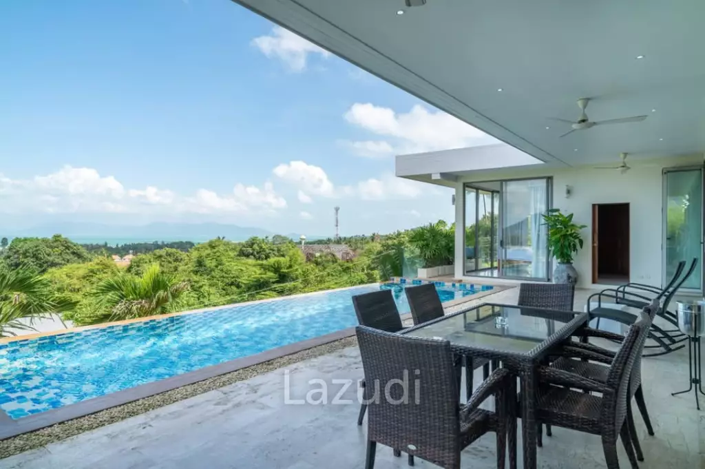 Contemporary 4-Bedroom Sea View Villa – Mae Nam Soi 1, Koh Samui
