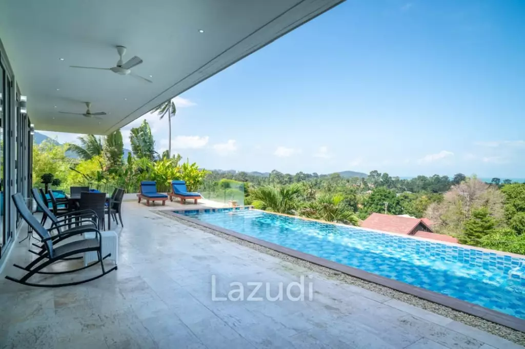 Contemporary 4-Bedroom Sea View Villa – Mae Nam Soi 1, Koh Samui