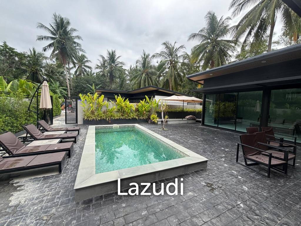 Brand New 3-Bedroom Pool Villa on Lush Land in Central Koh Phangan