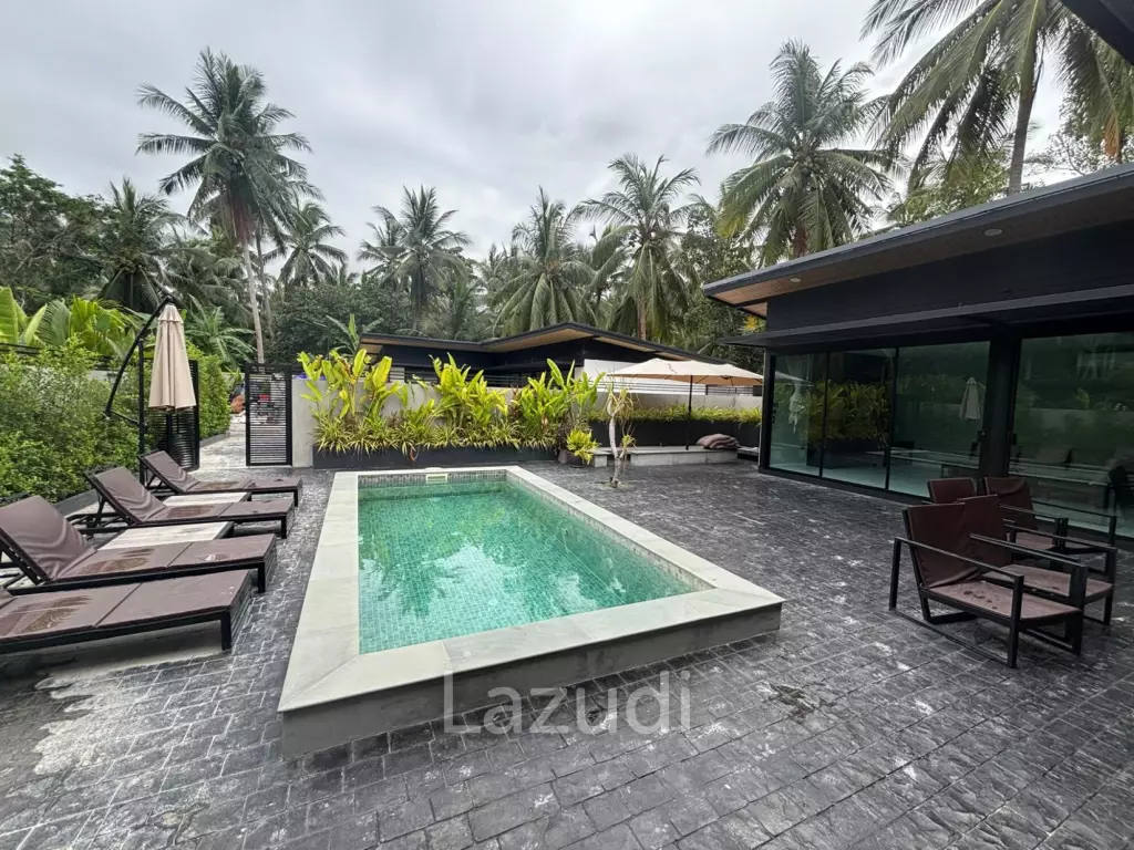 Brand New 3-Bedroom Pool Villa on Lush Land in Central Koh Phangan