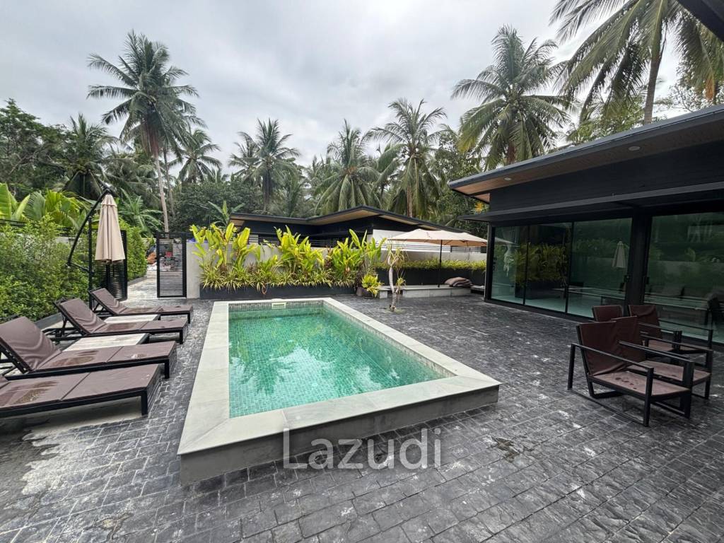 Brand New 3-Bedroom Pool Villa on Lush Land in Central Koh Phangan