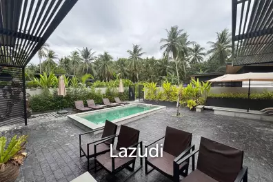 Brand New 3-Bedroom Pool Villa on Lush Land in Central Koh Phangan