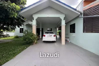 บ้านชั้นเดียว 3 ห้องนอนพร้อมห้องอเนกประสงค์ใกล้ตัวเมือง