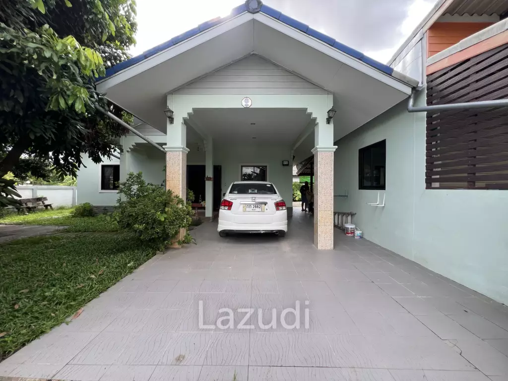 บ้านชั้นเดียว 3 ห้องนอนพร้อมห้องอเนกประสงค์ใกล้ตัวเมือง