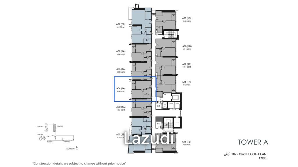 1 Bed 1 Bath 46 SQ.M  Wan Vayla Na Chaophraya